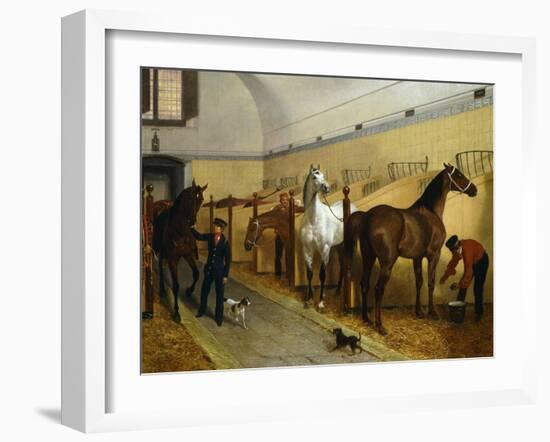 Stables, 1848-Filippo Palizzi-Framed Giclee Print