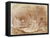 Stables of Maecenas at Tivoli-Jean-Honore Fragonard-Framed Stretched Canvas