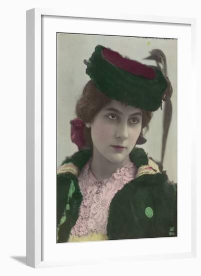 Stacia Napierkowska, French Dancer and Actress-null-Framed Photographic Print