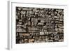 Stack, Fallen Stone Pieces from Bayon Temple Ruins, Angkor World Heritage Site-David Wall-Framed Photographic Print