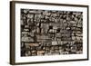 Stack, Fallen Stone Pieces from Bayon Temple Ruins, Angkor World Heritage Site-David Wall-Framed Photographic Print