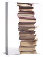 Stack of Old Hardcover Books-null-Stretched Canvas