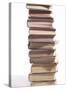 Stack of Old Hardcover Books-null-Stretched Canvas