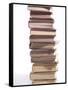 Stack of Old Hardcover Books-null-Framed Stretched Canvas