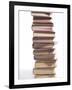 Stack of Old Hardcover Books-null-Framed Photographic Print