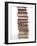 Stack of Old Hardcover Books-null-Framed Photographic Print