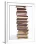 Stack of Old Hardcover Books-null-Framed Photographic Print