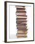 Stack of Old Hardcover Books-null-Framed Photographic Print