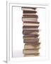 Stack of Old Hardcover Books-null-Framed Photographic Print