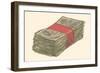 Stack of Paper Money-null-Framed Giclee Print