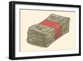 Stack of Paper Money-null-Framed Giclee Print