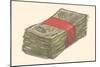 Stack of Paper Money-null-Mounted Giclee Print