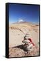 Stack of Prayer Stones on Altiplano, Potosi Department, Bolivia, South America-Ian Trower-Framed Stretched Canvas