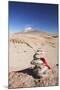 Stack of Prayer Stones on Altiplano, Potosi Department, Bolivia, South America-Ian Trower-Mounted Photographic Print