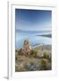 Stack of Prayer Stones on Isla del Sol (Island of the Sun), Lake Titicaca, Bolivia, South America-Ian Trower-Framed Photographic Print