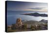 Stack of Prayer Stones on Isla del Sol (Island of the Sun), Lake Titicaca, Bolivia, South America-Ian Trower-Stretched Canvas