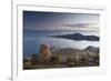 Stack of Prayer Stones on Isla del Sol (Island of the Sun), Lake Titicaca, Bolivia, South America-Ian Trower-Framed Photographic Print