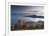 Stack of Prayer Stones on Isla del Sol (Island of the Sun), Lake Titicaca, Bolivia, South America-Ian Trower-Framed Photographic Print