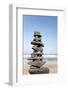 Stack of Rocks at Canteria Beach, near Orzola, Lanzarote, Spain-Guido Cozzi-Framed Photographic Print