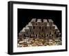 Stack of Sliver Ingots And Pile of Coins-null-Framed Photographic Print