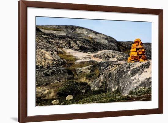 Stack of Stones in Greenland-Françoise Gaujour-Framed Photographic Print