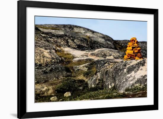 Stack of Stones in Greenland-Françoise Gaujour-Framed Photographic Print