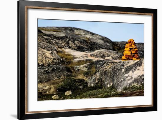 Stack of Stones in Greenland-Françoise Gaujour-Framed Photographic Print