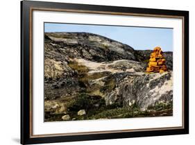 Stack of Stones in Greenland-Françoise Gaujour-Framed Photographic Print