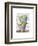 Stack of Three Vintage Teacups-Fab Funky-Framed Art Print