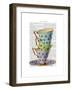 Stack of Three Vintage Teacups-Fab Funky-Framed Art Print