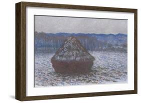 Stack of Wheat, 1890-91-Claude Monet-Framed Giclee Print