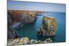 Stack Rocks, Castlemartin, Pembrokeshire, Wales, United Kingdom-Billy Stock-Mounted Photographic Print