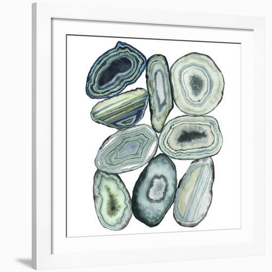 Stacked Agate II-Grace Popp-Framed Art Print