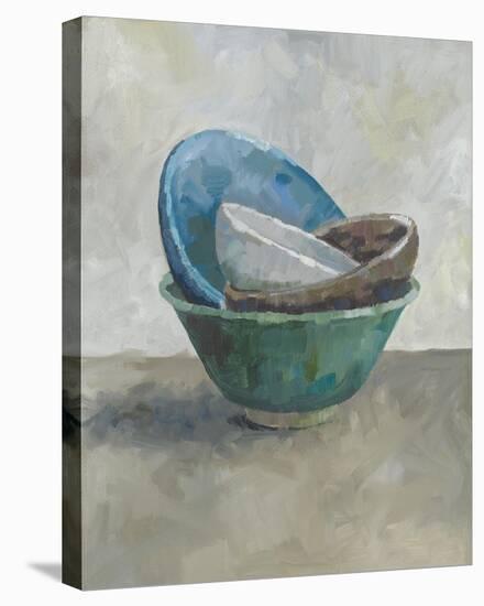 Stacked Bowls - Focused-Steven Johnson-Stretched Canvas