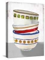 Stacked Bowls I-Elizabeth Medley-Stretched Canvas