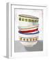 Stacked Bowls I-Elizabeth Medley-Framed Art Print