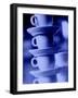 Stacked Coffee Cups, Rotterdam, Netherlands-Walter Bibikow-Framed Photographic Print