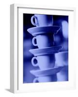 Stacked Coffee Cups, Rotterdam, Netherlands-Walter Bibikow-Framed Photographic Print