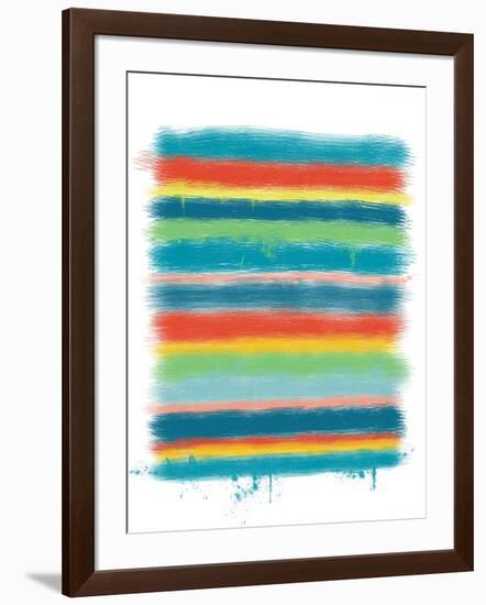 Stacked Colors One-Jan Weiss-Framed Art Print