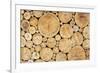 Stacked Logs Background-wasja-Framed Photographic Print