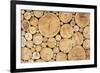 Stacked Logs Background-wasja-Framed Photographic Print