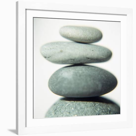 Stacked Pebbles-Cristina-Framed Photographic Print