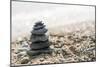 Stacked Sea Stones. Sea on the. Contra Light-Deyan Georgiev-Mounted Photographic Print