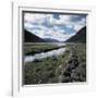 Stacked Stone Wall near Loch Etive-null-Framed Photographic Print