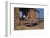 Stacking Bales of Hay in Dutch Barns, c1960s-CM Dixon-Framed Photographic Print