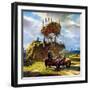 "Stacking Hay,"July 1, 1950-Pleisner-Framed Giclee Print