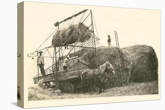 Stacking Hay-null-Stretched Canvas