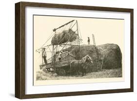 Stacking Hay-null-Framed Art Print