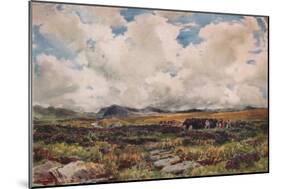 Stacking Peat, Festiniog, North Wales, 1881-Thomas Collier-Mounted Giclee Print