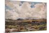 Stacking Peat, Festiniog, North Wales, 1881-Thomas Collier-Mounted Giclee Print